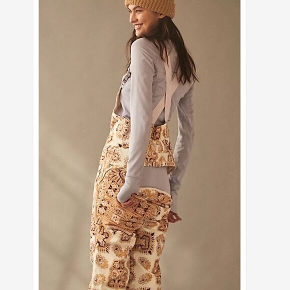 Free People Alpine Glow Printed Snow Bib - Picture 7 of 9